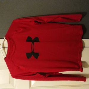 Used Under Armour long sleeve red and black top